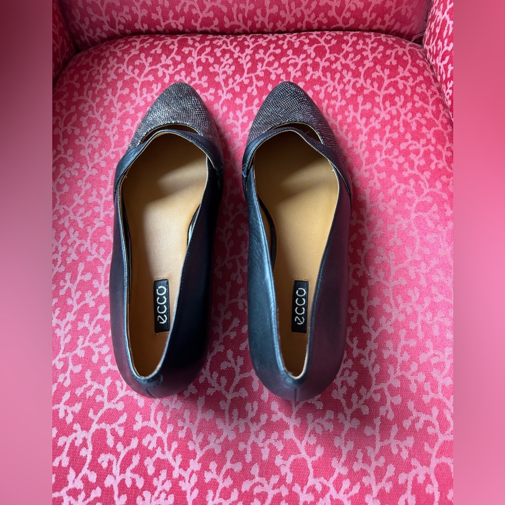 Ecco Akita Flats, Black & Multi Metallic, Size 40 - Picture 5 of 16
